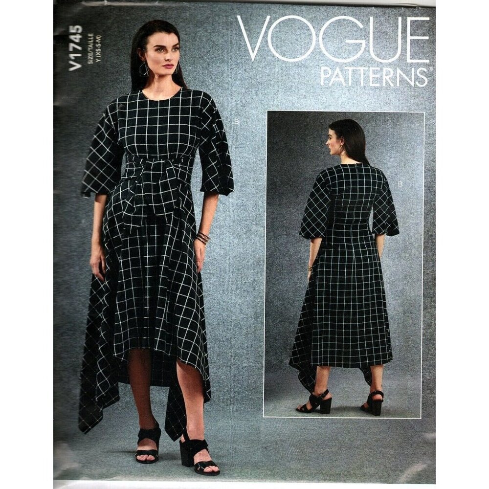 Vogue V1745 Misses L, XL Dress, Tunic Tops and Pants UNCUT Sewing Pattern